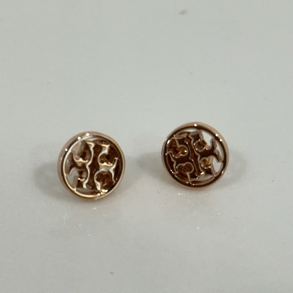 Rose Gold Tory Burch Stud Earrings
